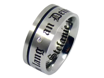 Modell Holly - 1 Ring aus Edelstahl