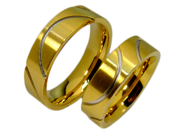 Modell Bridgette - 2 Ringe aus Edelstahl