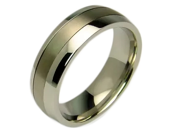 Modell Hero - 2 Ringe aus Edelstahl & Titan
