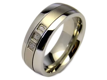 Model Hero - 1 ring stainless steel&titanium