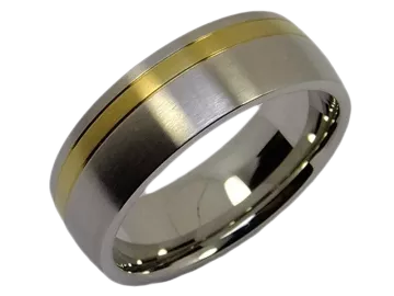 Model Jennifer - 2 wedding rings made of stainless steel