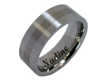 Modell Federico - 1 Ring aus Edelstahl & Titan