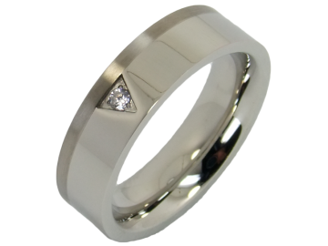 Model Tiziano - 1 ring stainless steel&titanium