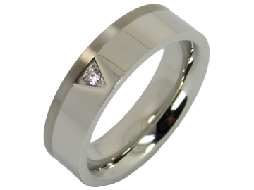 Modell Tiziano - 1 Ring aus Edelstahl & Titan