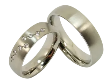 Modell Josephine - 2 Ringe aus Edelstahl