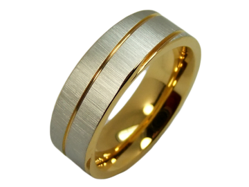 Modell Steffi - 1 Partnerring aus Edelstahl