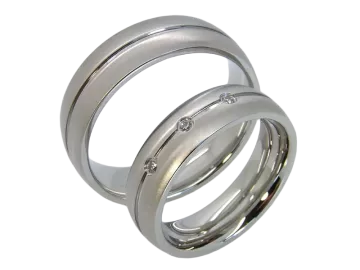 Model Cedric - 2 rings stainless steel