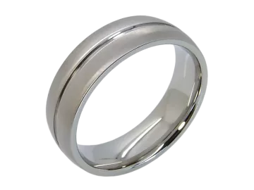 Modell Cedric - 2 Ringe aus Edelstahl