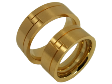 Modell Christine - 2 Ringe aus Edelstahl