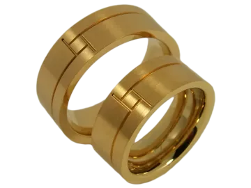 Modell Christine - 2 Ringe aus Edelstahl
