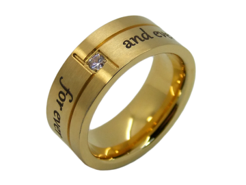 Modell Evelina - 1 Ring aus Edelstahl