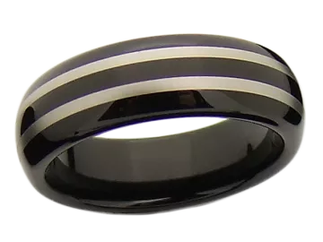Model Lois/Anton - single tungsten ring