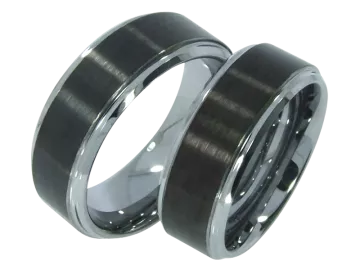 Model Caspar - pair of wedding rings tungsten