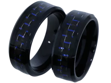 Model Athena - ring pair made of tungsten