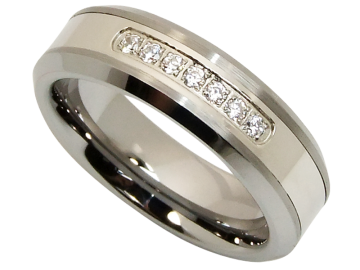 Modell Eros - 1 Ring aus Wolfram