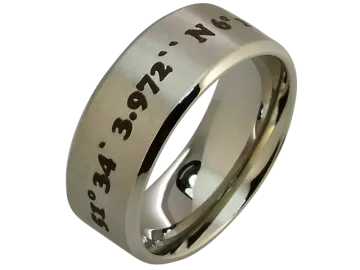 Model Dante - 2 coordinate rings stainless steel