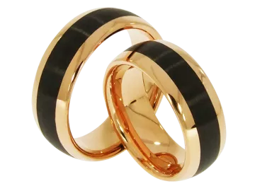 Model Yvette - ring pair made of tungsten