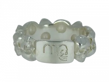 Totenkopfring 10-Skull 925er Silber