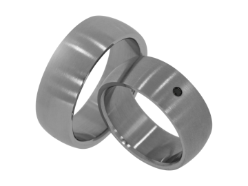 Modell David - 2 Ringe aus Edelstahl