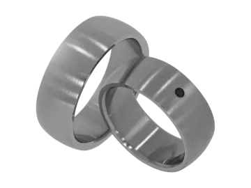 Modell David - 2 Ringe aus Edelstahl