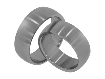 Modell David - 2 Ringe aus Edelstahl