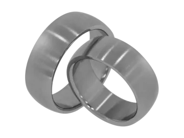 Modell David - 2 Ringe aus Edelstahl