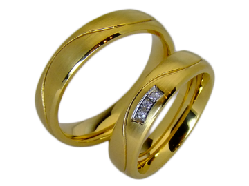 Modell Elizabeth - 2 Ringe aus Edelstahl