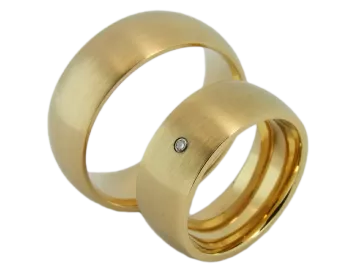 Modell Mia - 2 Ringe aus Edelstahl