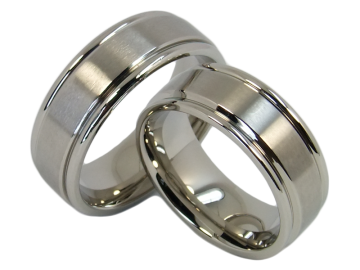 Modell Romy - 2 Ringe aus Edelstahl