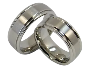 Modell Romy - 2 Ringe aus Edelstahl