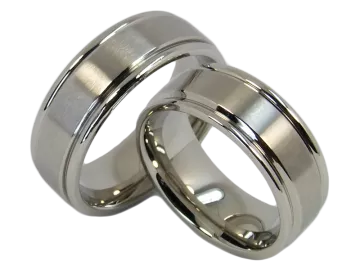 Model Romy - 2 rings made of stainless steel