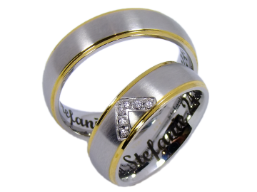 Model Juliette - 2 rings stainless steel