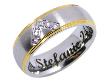 Modell Juliette - 1 Ring aus Edelstahl