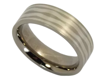 Model Helen - 2 rings stainless steel/silver