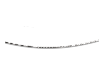 Schlangenkette aus rhodiniertem 925er Sterling-Silber