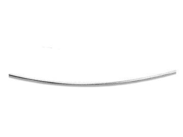 Snake chain in rhodanised 925 sterling silver