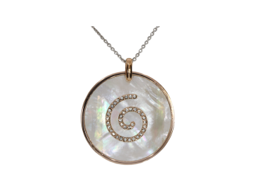 Kette mit rundem Anhänger 925er Silber