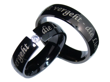 Modell Theresa - 2 Ringe aus Edelstahl