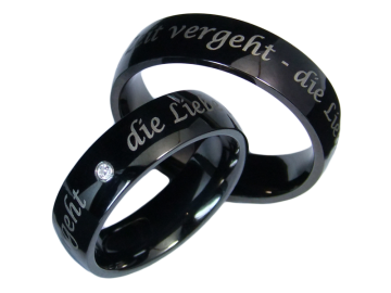 Modell Theresa - 2 Ringe aus Edelstahl