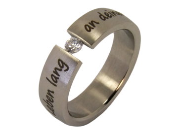 Modell Finley - 1 Ring aus Edelstahl