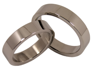 Modell Nick - 2 Ringe aus Edelstahl