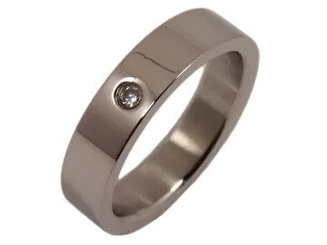 Model Nick - ring pair stainless steel