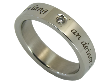 Modell Nicky -  1 Ring aus Edelstahl