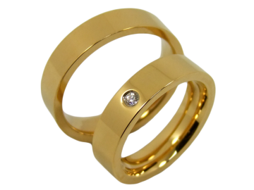 Modell Bill - 2 Ringe aus Edelstahl