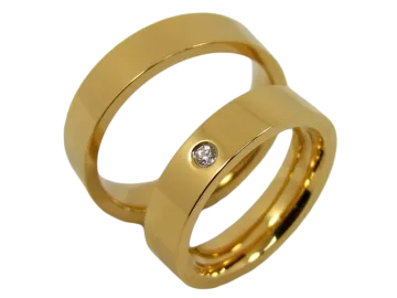 Modell Bill - 2 Ringe aus Edelstahl