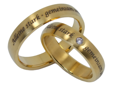 Modell William - 2 Ringe aus Edelstahl