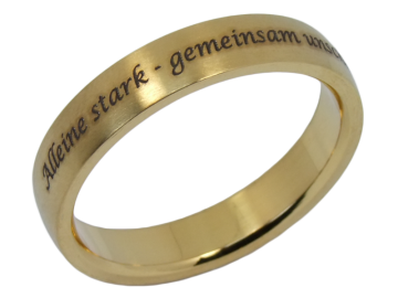 Modell William - 1 Ring aus Edelstahl