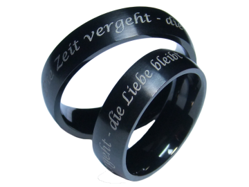 Modell Edgar - 2 Ringe aus Edelstahl