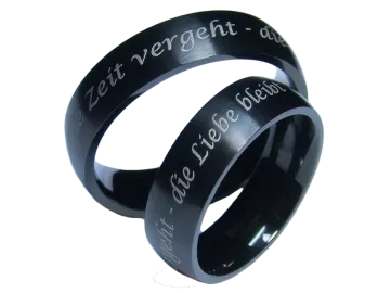 Modell Edgar - 2 Ringe aus Edelstahl