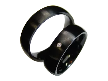 Modell Elena - 2 Ringe aus Edelstahl